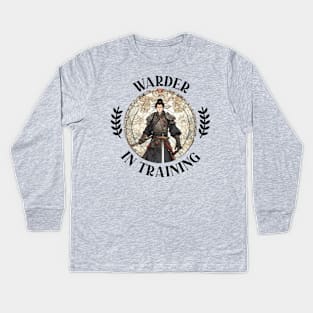 warder in training  - Lan Mandragoran Kids Long Sleeve T-Shirt